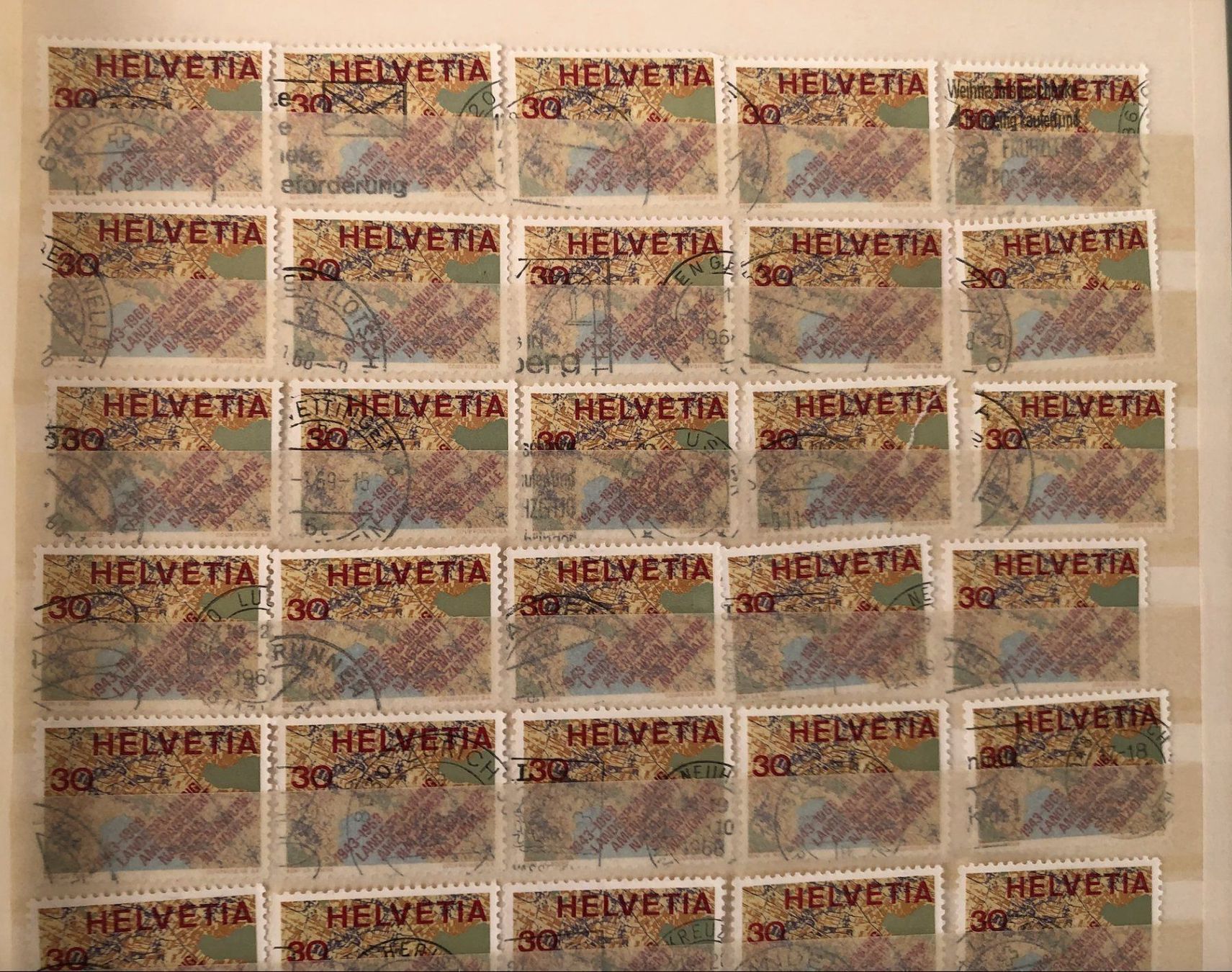 Tutti i francobolli: Nr.459 mit Stempel 50 Stück – Usato da Aarau venduto da Billa007 1