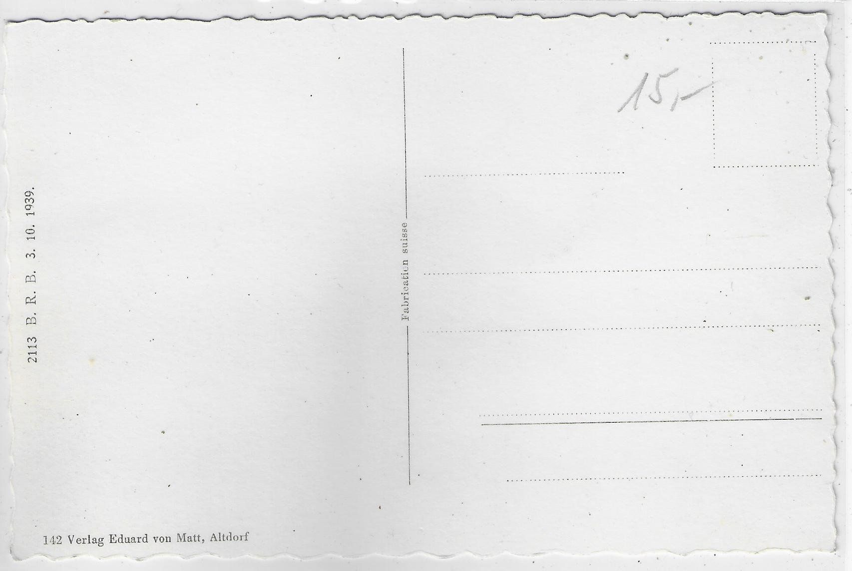 Cartoline postali: Klausenstrasse - Unterschächen, grosser Ruchen – Usato da Ettingen venduto da Kartenplanet 1