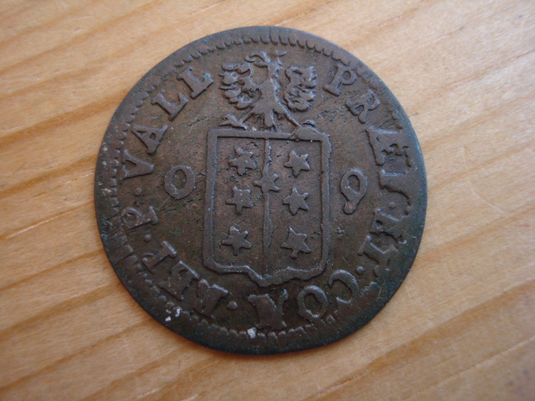 Toutes les monnaies: (H6) Wallis Halbbatzen 1709 – D'occasion à Erlach par Net-Coins