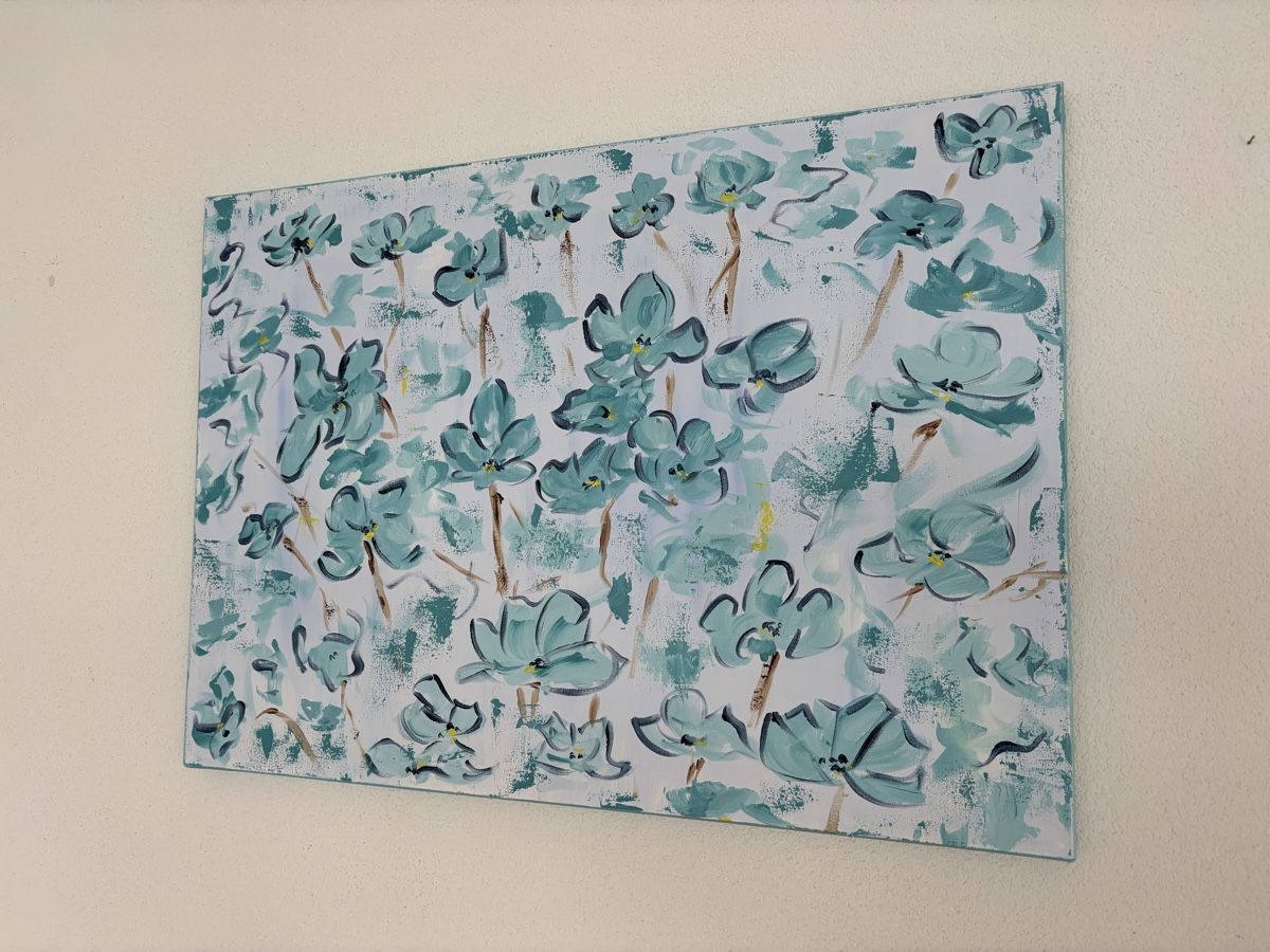 Dipinti: Acrylbild, Frühlingsdeko, Gemälde – Nuovo (secondo la descrizione) da Cham venduto da Felha 2