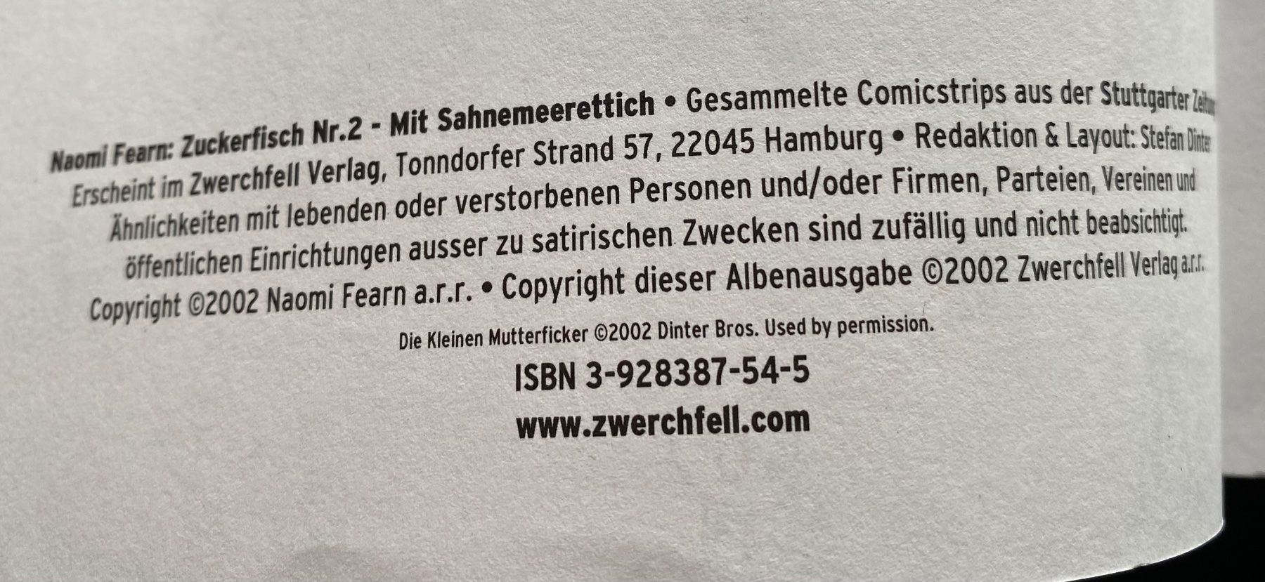 Fumetti: Zuckerfisch - mit Sahnemeerrettich / Comics – Usato da Nussbaumen AG venduto da schuba2000 2