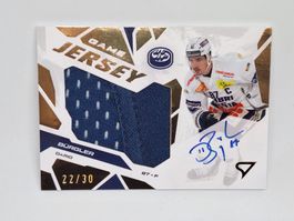 Dario Bürgler Auto Patch /30 Hockey Card Jersey Ambrì-Piotta
