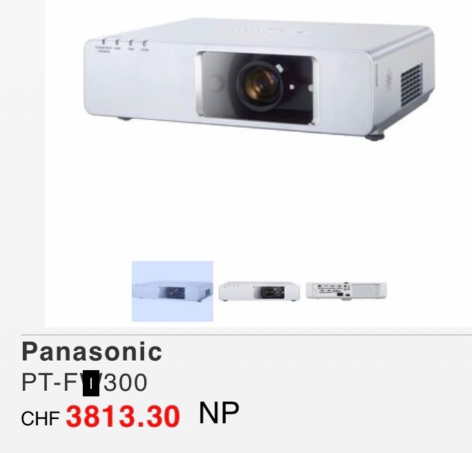 Panasonic Videoprojektoren: Panasonic Beamer PT-FI 300 – Gebraucht aus Oberwil BL von scorpio70