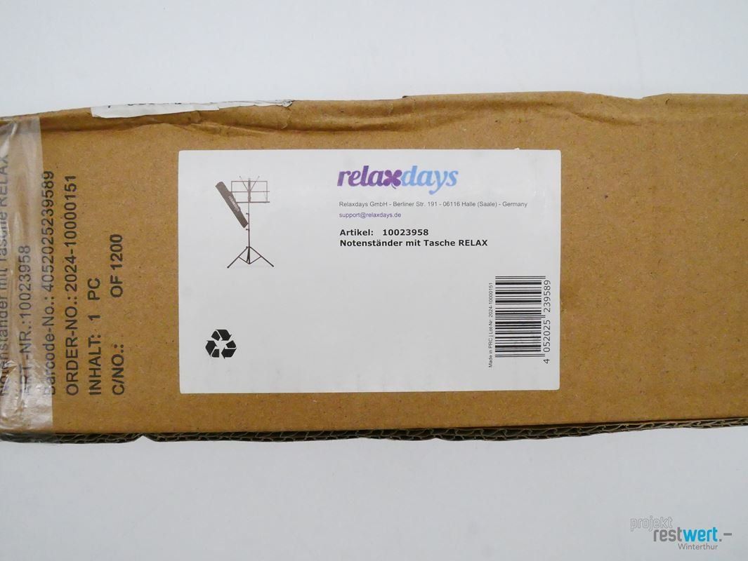 Supporti per strumenti musicali & leggii: RELAXDAYS Notenständer mit Tasche – Nuovo (secondo la descrizione) da Winterthur venduto da Restwert_Winterthur 3
