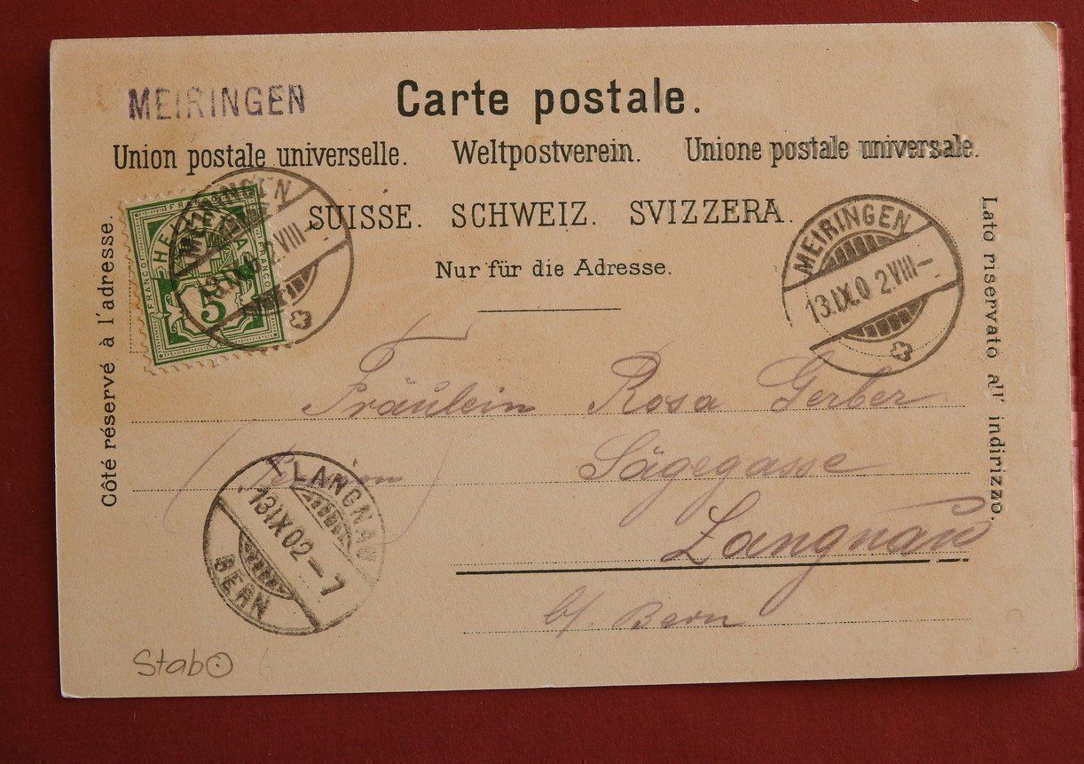 Cartoline postali: Gruss vom Berner Oberland ! – Usato da Rain venduto da 999-800-K 1
