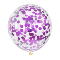 Konfetti-Ballon Set 30cm (violett)