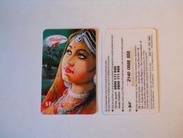 Prepaid-Karte Globaline Indien Design SFR 20+30.-