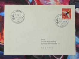 CL31 Enveloppe + Timbre Suisse 1956