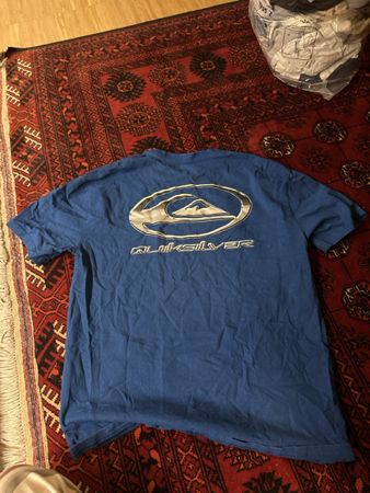 Quiksilver T-Shirt blau Logo Rückseite Grösse M
