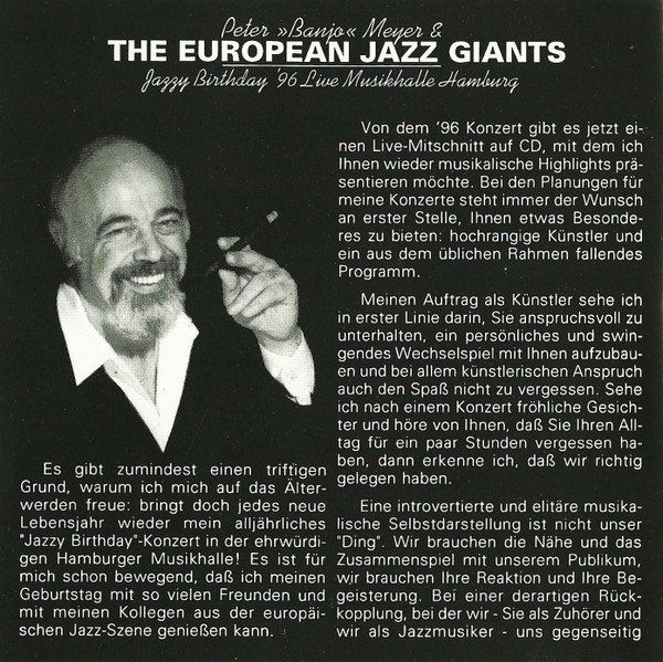 CD: Peter "Banjo" Meyer EUROPEAN JAZZ GIANTS Charly Antolini CD – Usato da Kandergrund venduto da Sososo 3