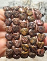 Leoparden Jaspis Herz Armband
