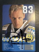 Eishockeykarte Reto von Arx HCD 83 handsigniert guter Zustan