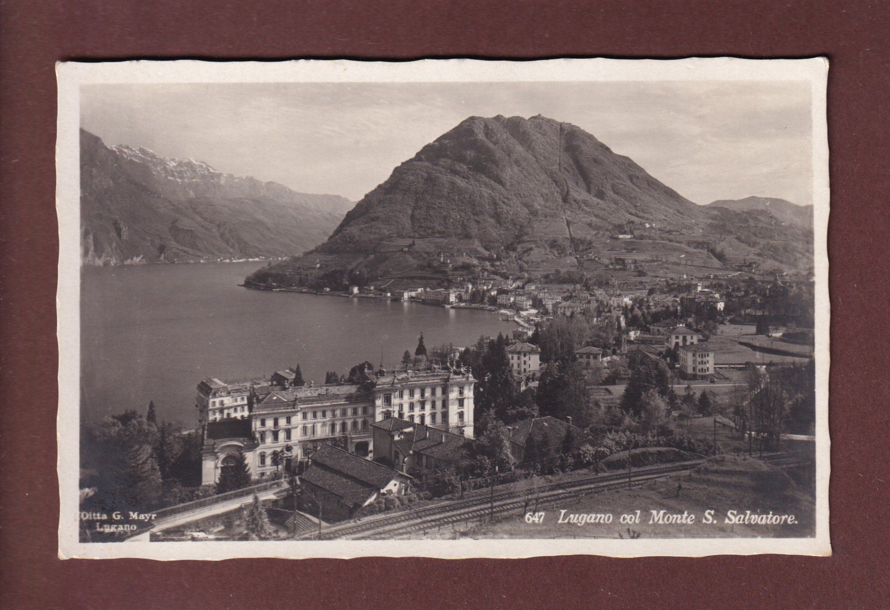 Cartoline postali: LUGANO - Vue partielle – Usato da Pully venduto da nicecards