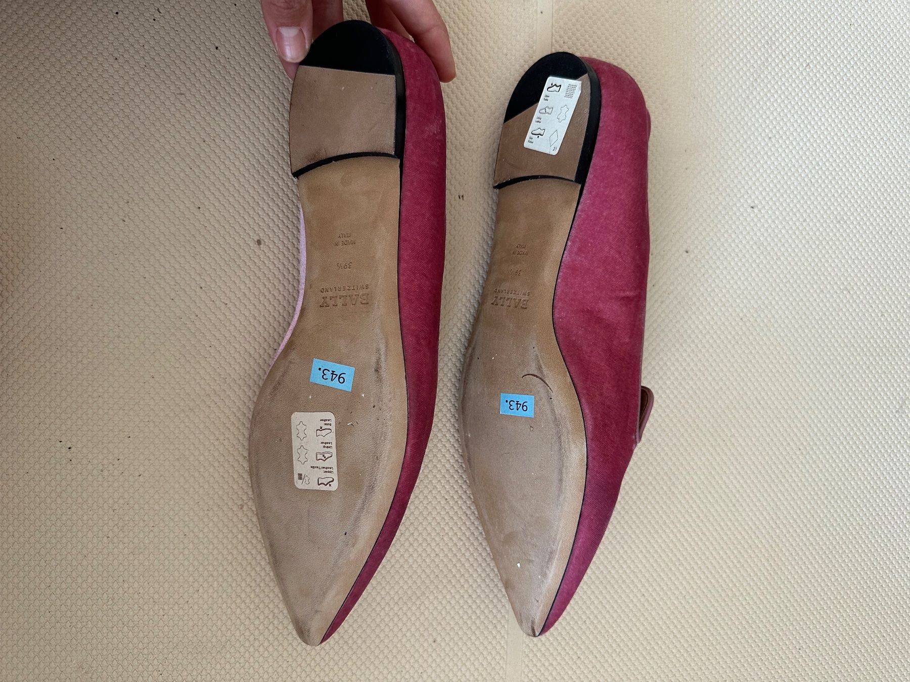 Bally Scarpe da donna: Bally Ballerinas 39.5 Rosa Samt – Nuovo e nell'imballaggio originale da Bern venduto da euglena.longa 3