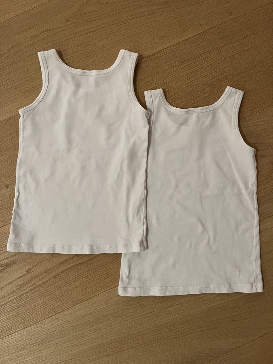 Biancheria intima: Schiesser White Undershirts, 2 Pack, Size 2Y/98, Cotton – Usato da Planken venduto da R4gskL7 2