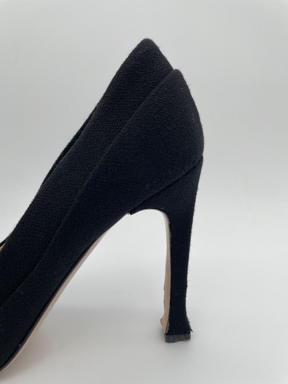 Miu Miu Scarpe da donna: Miu Miu Square Toe Canvas Pump EU 39.5 Schwarz – Usato da Zürich venduto da shoe_shop 5