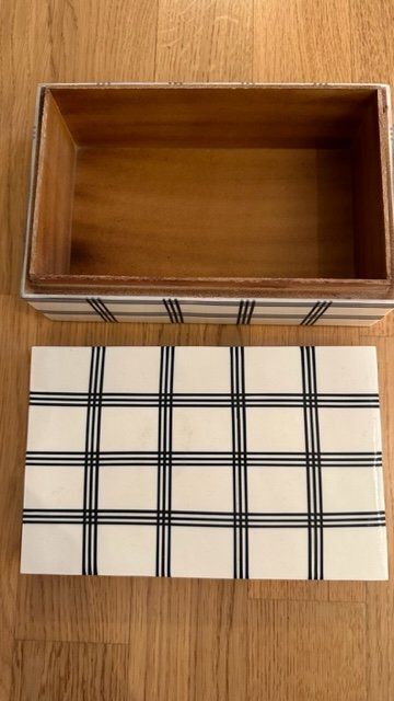 Schmuckkästen: Schatulle/Schmuckkästchen + Bilderrahmen Schwarz & Off-White – Gebraucht aus Horgen von Fioko1984 6