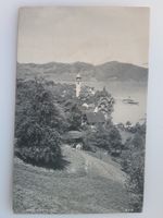 Beckenried mit Dampfschiff