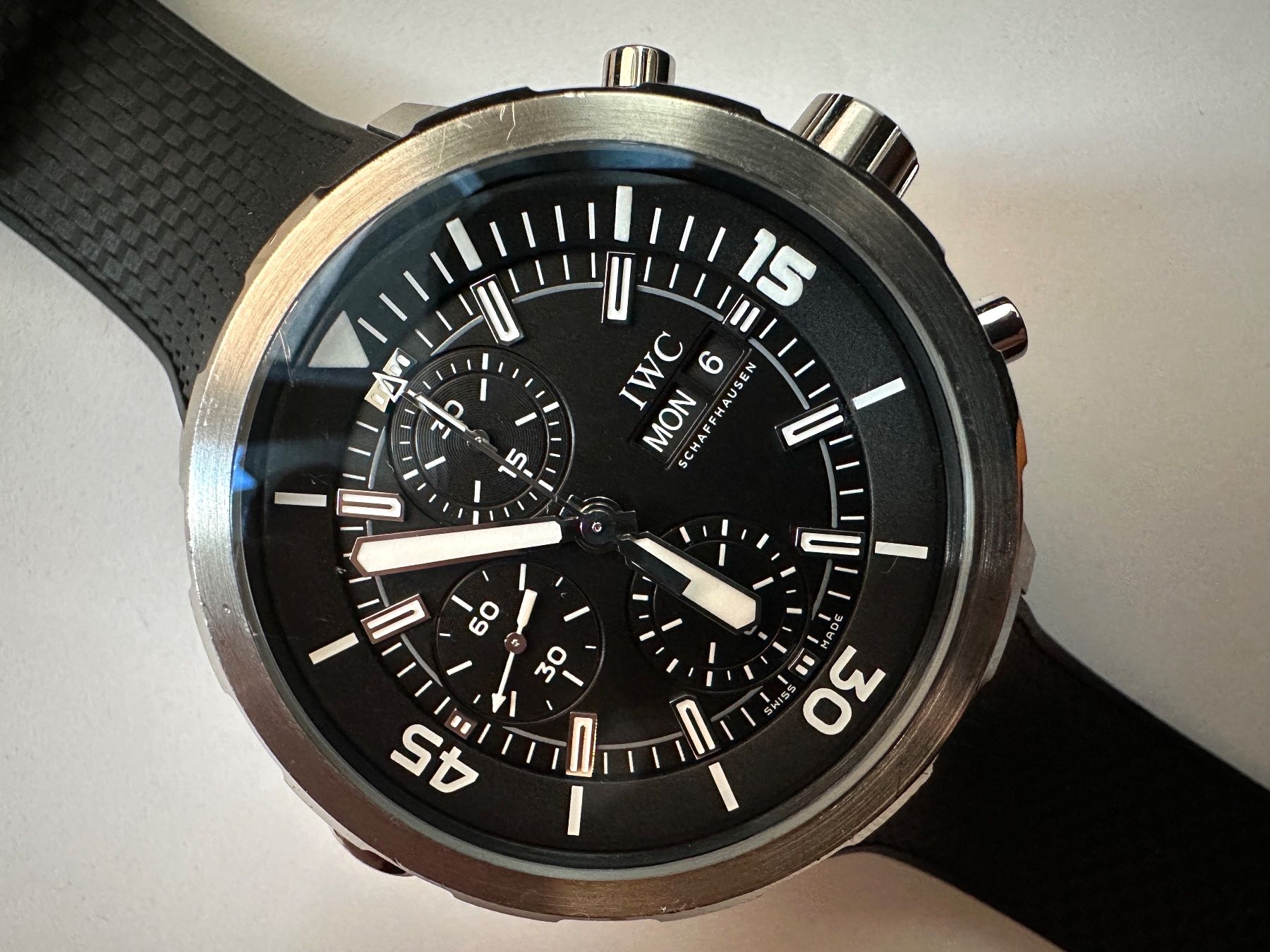 IWC Orologi: IWC Aquatimer Chronograph IW376803 Full-Set – Usato da Matten b. Interlaken venduto da cour13 2