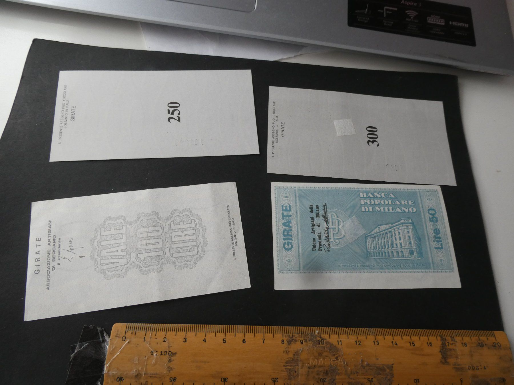 Billets de banque: Italien, alte Kleingeld-Scheine – D'occasion à Hinterforst par Rohusri 1