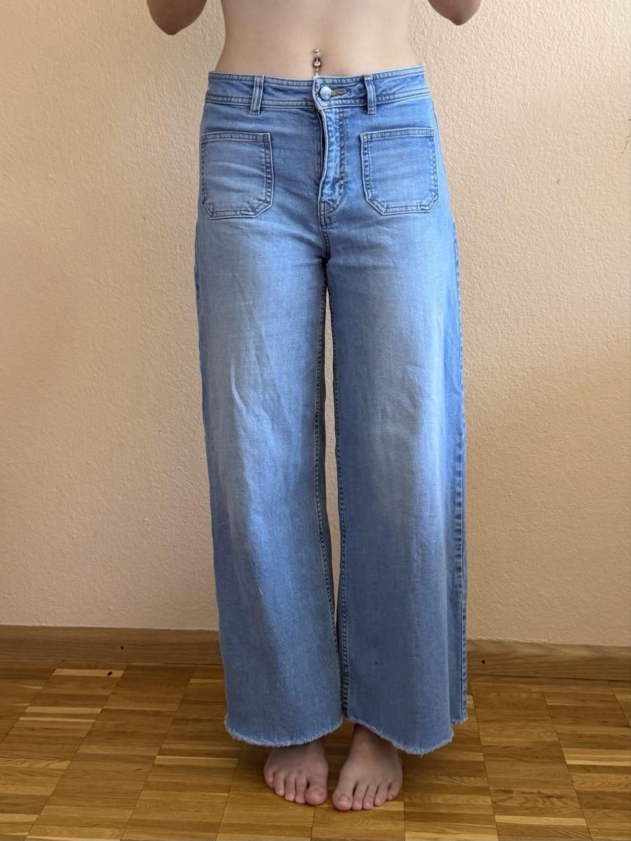 Benetton Jeans: BENETTON WIDE-LEG JEANS S-M – Nuovo (secondo la descrizione) da Puplinge venduto da yav_9r9f 1