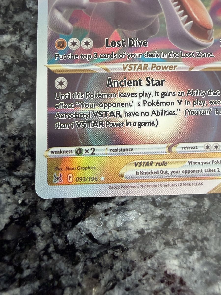 Pokémon Carte collezionabili: Pokémon Aerodactyl VSTAR 093/196 – Usato da Liestal venduto da arl_6tv7 1