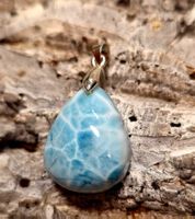 Larimar Anhänger mit Metallöse