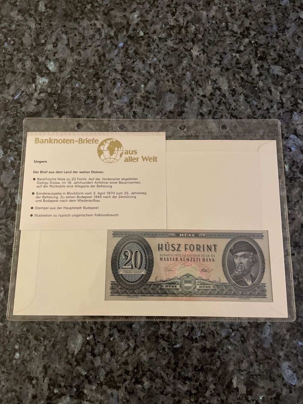 Banconote: Banknotenbrief Magyar – Nuovo (secondo la descrizione) da Schlossrued venduto da Julio25 1