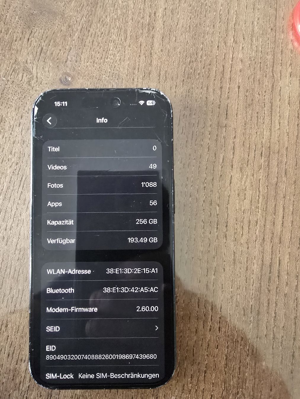 Apple Handys / Smartphones: iphone 16 256GB  – Defekt aus Dietikon von Leodnd 1