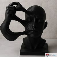 Fragment of Perception – Surreal Face Sculpture - 3D Printed