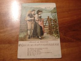 s'Vreneli am Thunersee, 1906, farbig, o Kerns - o Lungern