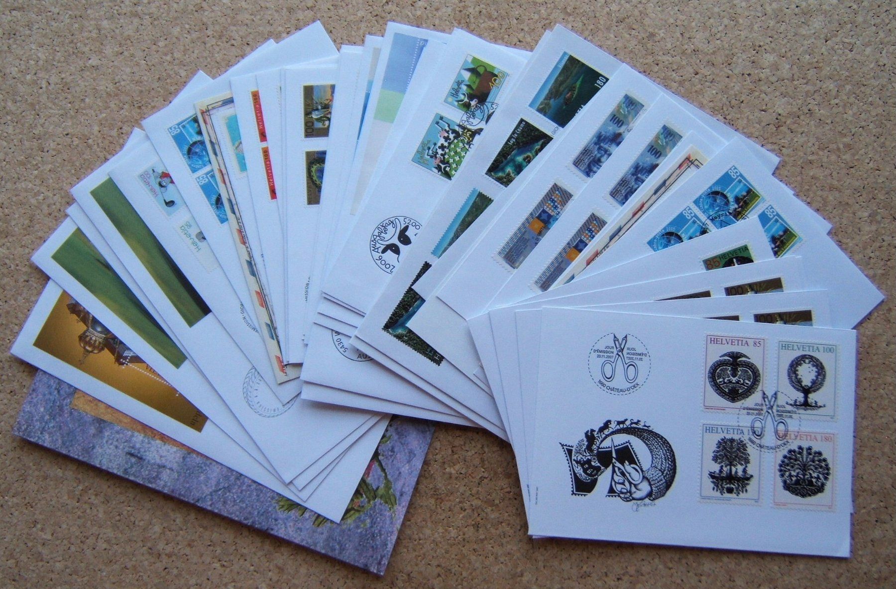 Tous les timbres: GROSSES LOT SCHWEIZ FDC 2002 - 2022 – D'occasion à Brunnen par Nonne04 3