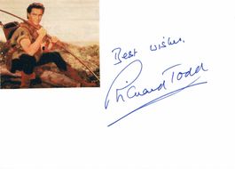 Richard Todd 1919-2009 Autogramm signiert Karte 10x15cm