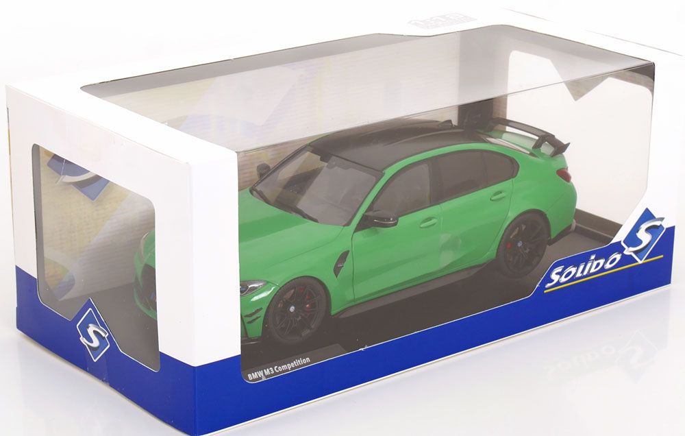 BMW Modellini d'auto: BMW M3 G80 PERFORMANCE PARTS 2024 GRÜN 1:18 SOLID – Nuovo e nell'imballaggio originale da Suhr venduto da Moebelsiralfred 4