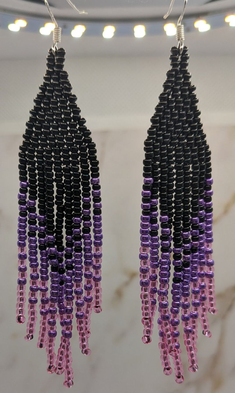 Orecchini pendenti & Orecchini a lobo: Fringe Earrings Pink/Fransen Ohrringe rosa – Nuovo (secondo la descrizione) da Zürich venduto da ChicElegance_Jewelry 1