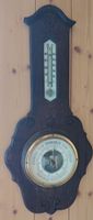 Barometer und Thermometer Holzgehäuse antik