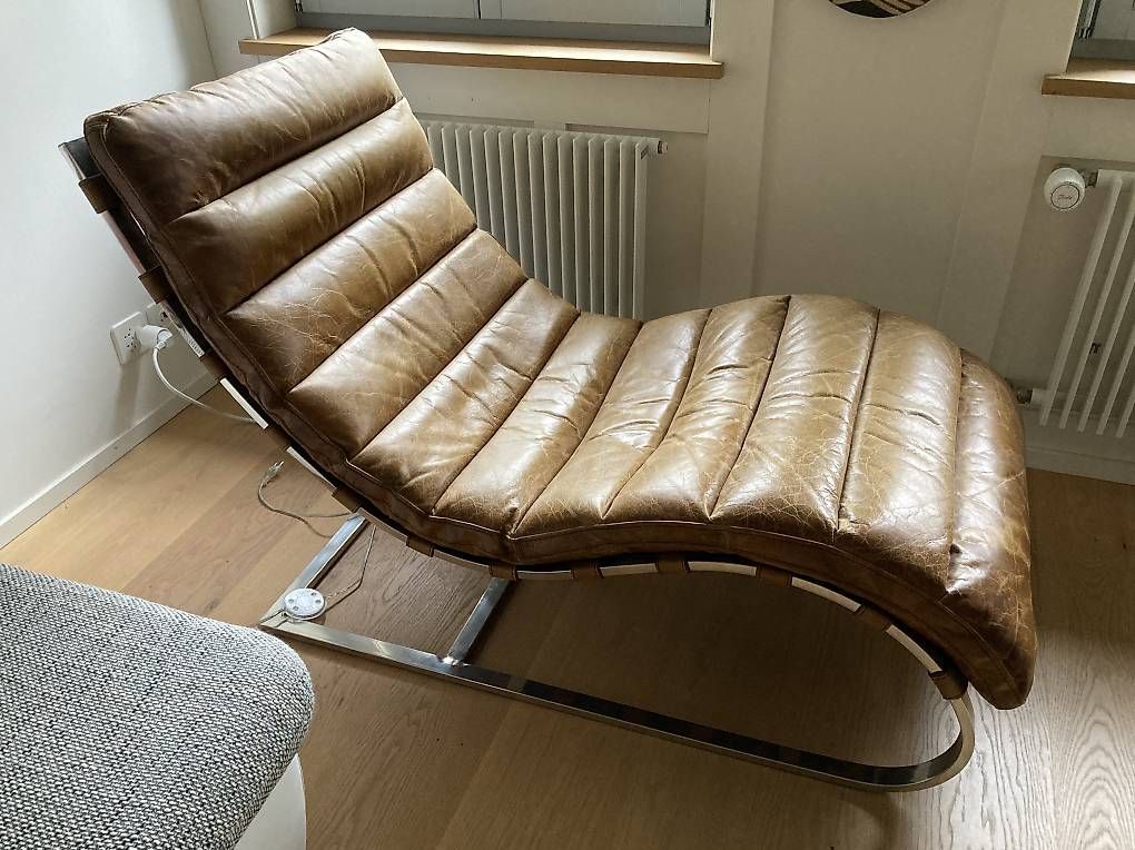 Poltrone: Vintage Leder Liegesessel – Usato da Bolligen venduto da abara1 1
