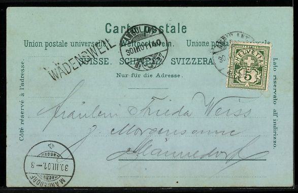 Cartes postales: Mondschein-Lithographie Einsiedeln, Gnad – D'occasion à Berlin par bartko-reher 1