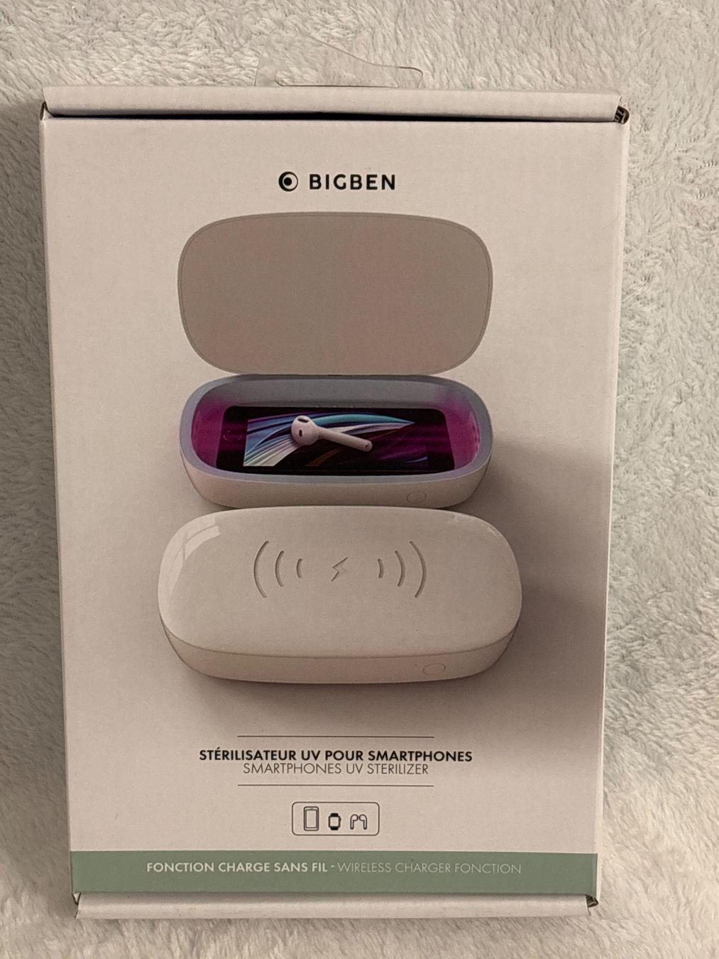 Pasti del neonato: BigBen UV Smartphone Sterilisator mit Ladestation Neu – Nuovo e nell'imballaggio originale da Oberegg venduto da MR-shop