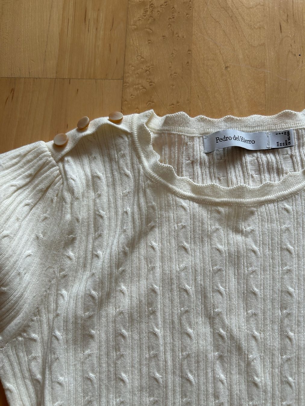 Maglioni & Felpe: Pulli, Strickpulli, weiss / creme, Pedro del Hierro, S, Neu! – Nuovo e nell'imballaggio originale da Bern venduto da SecondWave 5