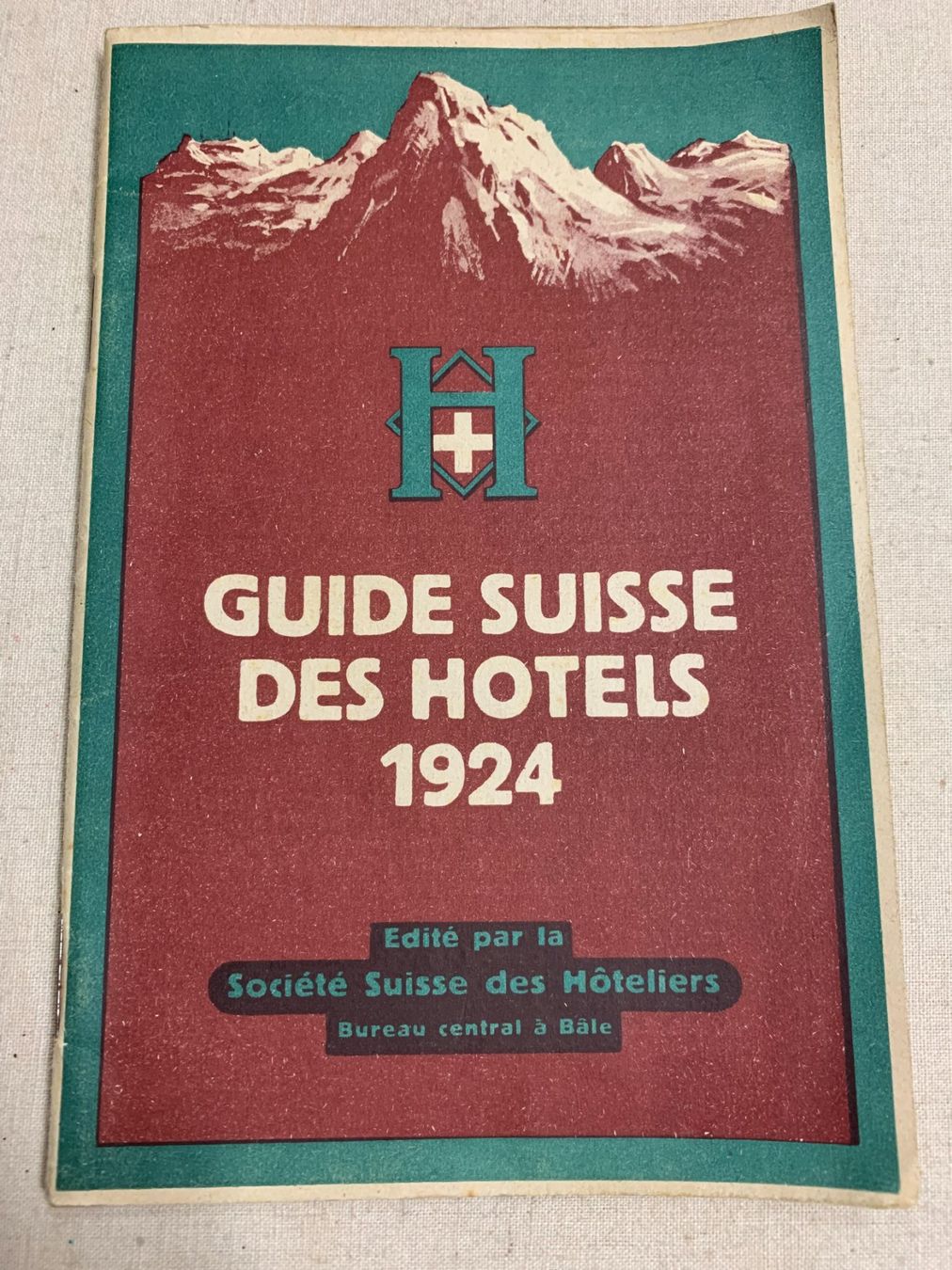 Cartoline postali: Guide Suisse desHotels - 1924 – Usato da Sorengo venduto da 74in
