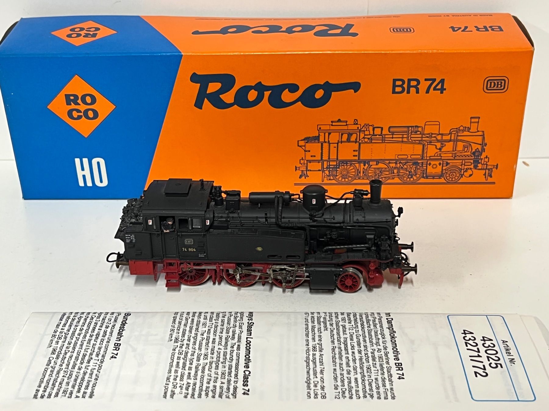 Roco Modellini di ferrovie: ROCO 43271 BR 74 DB  H0 DC Analog – Usato da Geroldswil venduto da TopTrain54