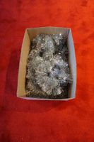 Girlanden Set aus Lametta in Silber