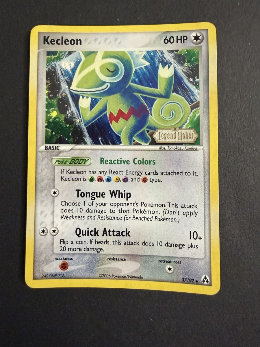 Pokémon Carte collezionabili: Kecleon Reverse Holo 37/92 Pokemon Legend Maker LP – Usato da Adliswil venduto da Parosek 1