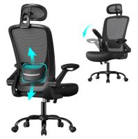 Bürostuhl ergonomisch mit Mesh tintenschwarz