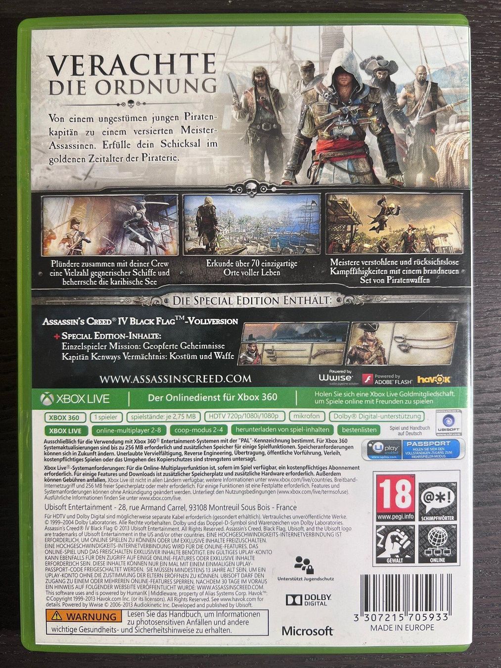 Microsoft Spiele: Assassin’s Creed 4 - Black Flag – Gebraucht aus Zürich von GameFreunde 1