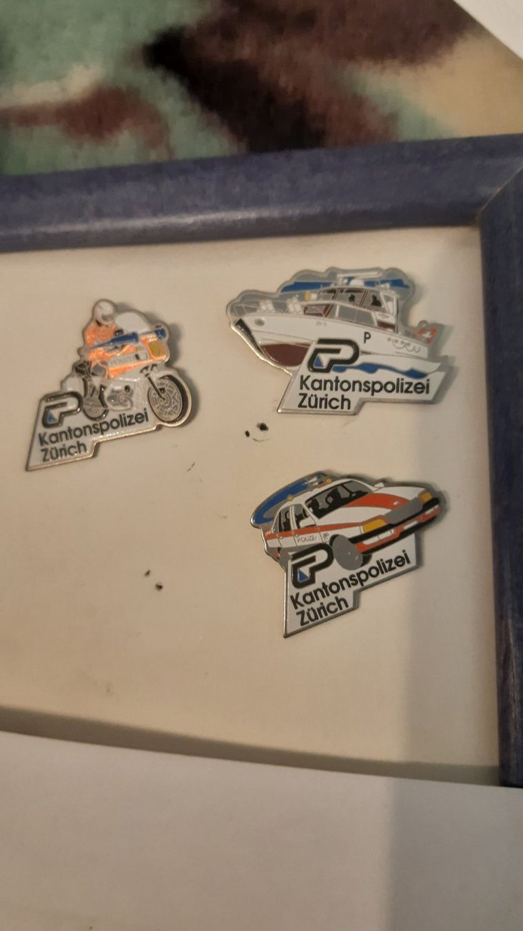 Placchette & Badge: 3 Kantons-Polizei ZH Pins – Usato da Adlikon b.Regensdf venduto da attila63