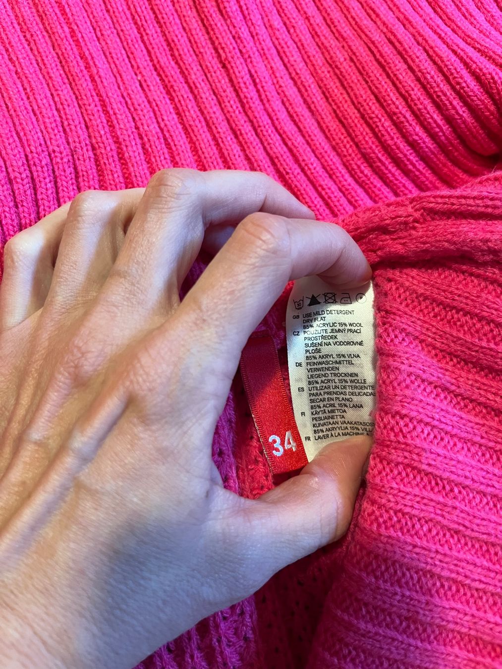 Maglioni & Felpe: Rollkragen Reissverschluss Pullover in Pink, Grösse 34 – Usato da Lugano venduto da sweetyd84 2