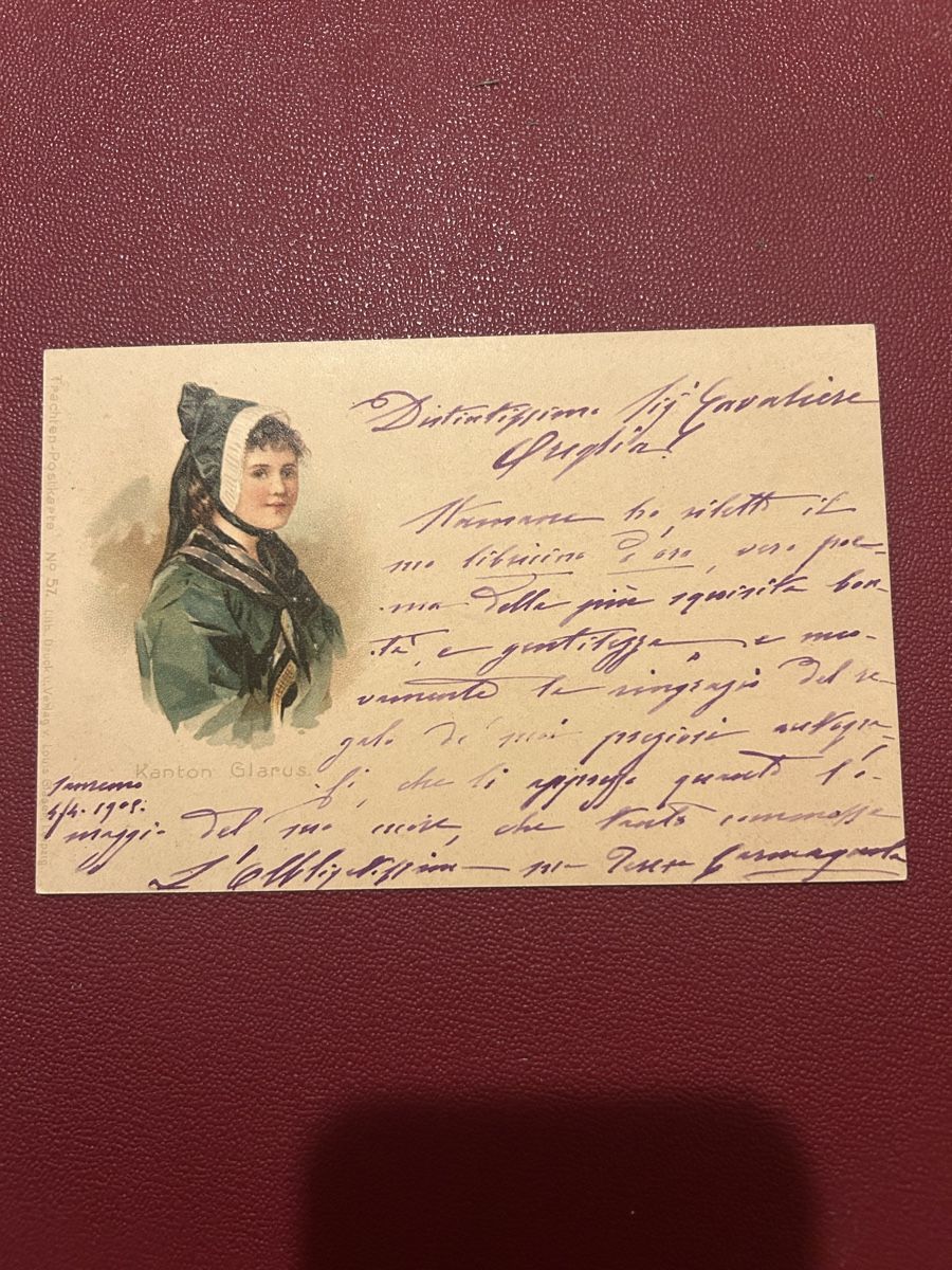 Cartoline postali: Kanton Glarus – Usato da Breganzona venduto da Milesbo