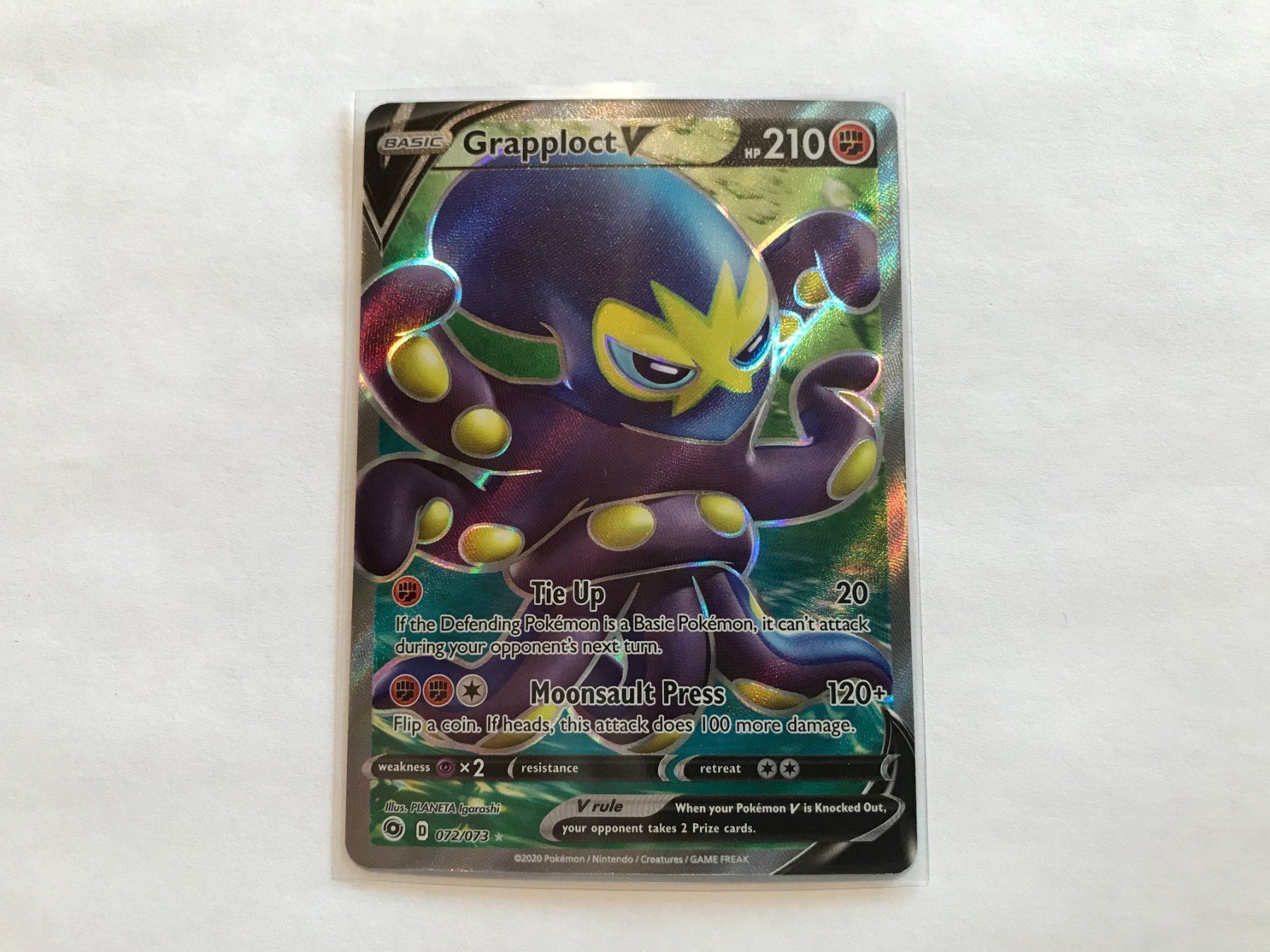 Pokémon Carte collezionabili: Grapploct V Fullart EN – Usato da Hagendorn venduto da Pokecollectorch